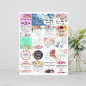 Bibelkarten 2x2 20 Stück (Stehend Vorderseite)