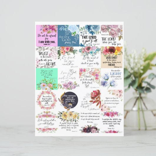 Bibelkarten 2x2 20 Stück (Stehend Vorderseite)