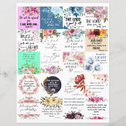 Bibelkarten 2x2 20 Stück (Vorderseite)