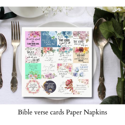Bibelkarten Papier Serviette