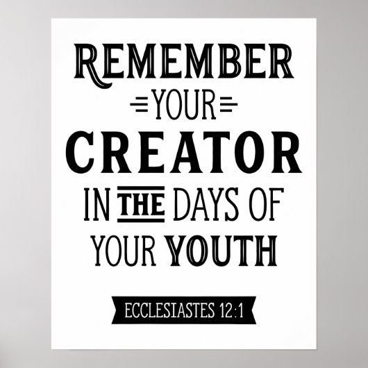 Bibelklassenplakat Poster (Vorne)