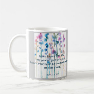 Bibelkomfort mit Aquarellfarben-Blume Kaffeetasse