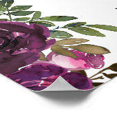 Bibelkomödie Römer plumpfen rosa Blumenschrift Poster (Ecke)