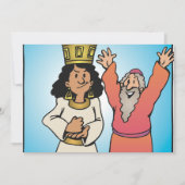 Bibelkönigin und Prophet Glaubensbekenntnisse Einladung (Vorderseite)