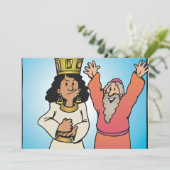 Bibelkönigin und Prophet Glaubensbekenntnisse Einladung (Stehend Vorderseite)