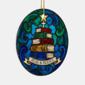 Bibelkreuz für religiöse Bücher Keramik Ornament (Rechts)