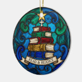 Bibelkreuz für religiöse Bücher Keramik Ornament (Links)