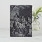 Bibelkrippe Feiertagskarte (Stehend Vorderseite)