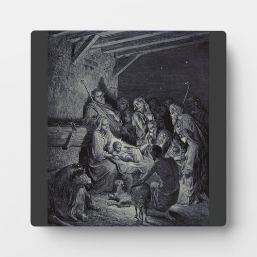 Bibelkrippe Fotoplatte (Vorderseite)