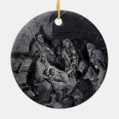 Bibelkrippe Keramik Ornament (Hinten)