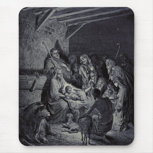 Bibelkrippe Mousepad (Vorne)