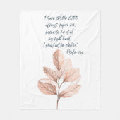 Bibelleafy Psalm Fleecedecke (Vorderseite)