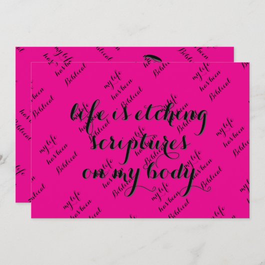 Bibelleben Einladung (Vorne/Hinten)