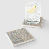 Bibelmanuskript-Kunst-Untersetzer Steinuntersetzer (Seitenansicht)