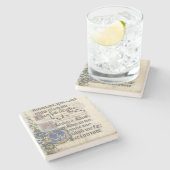 Bibelmanuskript-Kunst-Untersetzer Steinuntersetzer (Seitenansicht)