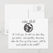 Bibelpostkarte Postkarte (Vorne/Hinten)