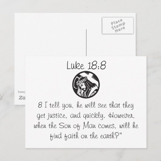 Bibelpostkarte Postkarte (Vorne/Hinten)