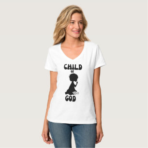 Bibelpreis des Kindes Gottes Frauen-Hals T-Shirt