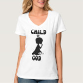 Bibelpreis des Kindes Gottes Frauen-Hals T-Shirt (Vorderseite)