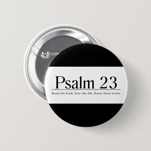 Bibelpsalm 23 button (Vorne & Hinten)