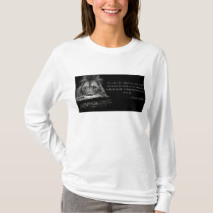 Bibelschrift 1 Peter 5:8 Frauenlanger Schläfchen T-Shirt