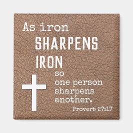 Bibelschrift auf den Kraftsprichwörtern 17:17 Magnet