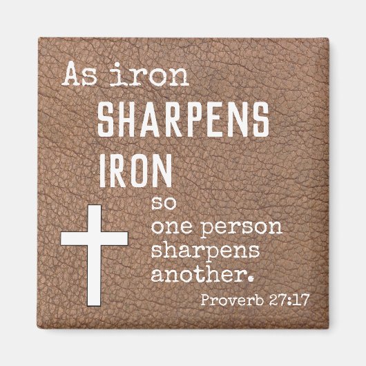 Bibelschrift auf den Kraftsprichwörtern 17:17 Magnet (Vorne)