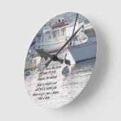Bibelschrift Christlich Inspiration Runde Wanduhr (Winkel)