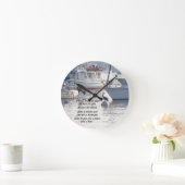 Bibelschrift Christlich Inspiration Runde Wanduhr (Zuhause)