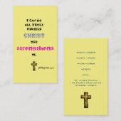 Bibelschrift Christlich Visitenkarte (Vorne/Hinten)