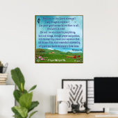 Bibelschrift christliches Poster (Heimbüro)