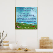 Bibelschrift christliches Poster (Küche)