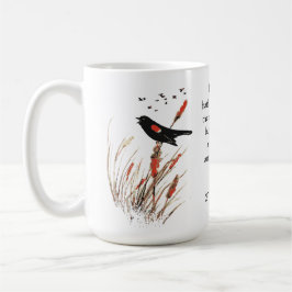 Bibelschrift, die Gott Blackbird gegeben hat Kaffeetasse