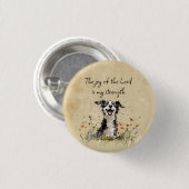 Bibelschrift ermutigt die Freude des Herrn Button (Vorne & Hinten)
