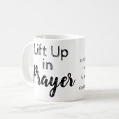 Bibelschrift Gebet Kaffeetasse (Vorderseite Links)