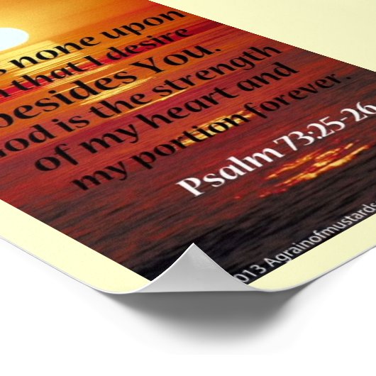 Bibelschrift Gebete Poster (Ecke)