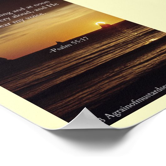 Bibelschrift Gebete Poster (Ecke)