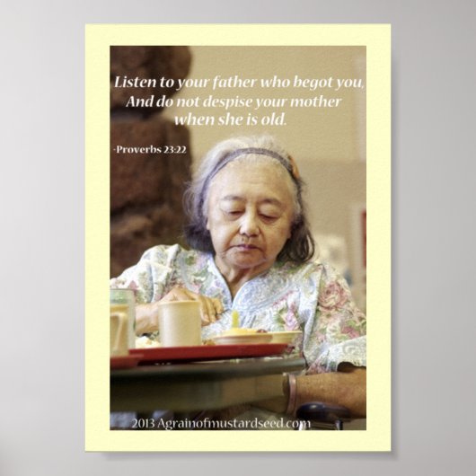 Bibelschrift Gebete Poster (Vorne)