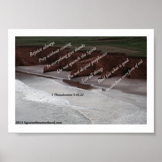 Bibelschrift Gebete Poster (Vorne)