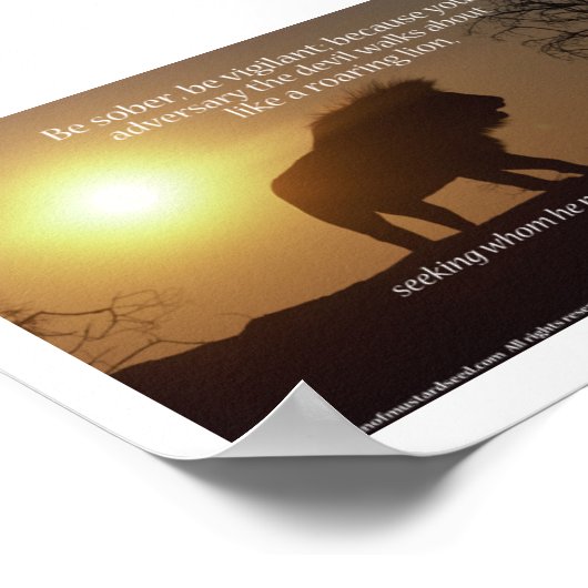 Bibelschrift Gebete Poster (Ecke)