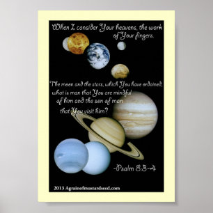 Bibelschrift Gebete Poster