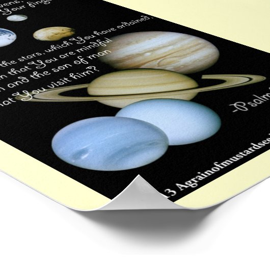 Bibelschrift Gebete Poster (Ecke)