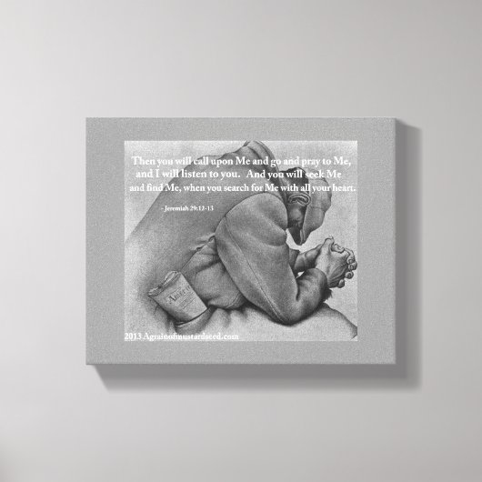 Bibelschrift Inspiration Leinwanddruck (Vorderseite)