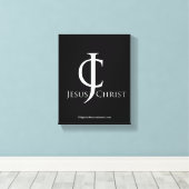 Bibelschrift Inspiration Leinwanddruck (Insitu (Holzboden))