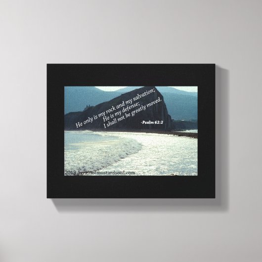 Bibelschrift Inspiration Leinwanddruck (Vorderseite)