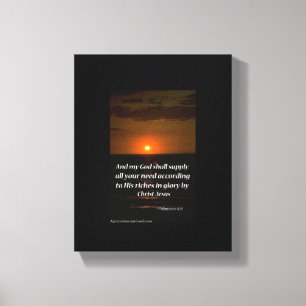 Bibelschrift Inspiration Leinwanddruck