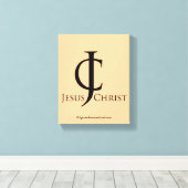 Bibelschrift Inspiration Leinwanddruck (Insitu (Holzboden))