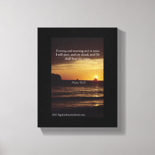 Bibelschrift Inspiration Leinwanddruck
