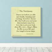 Bibelschrift Inspiration Leinwanddruck (Insitu (Holzboden))