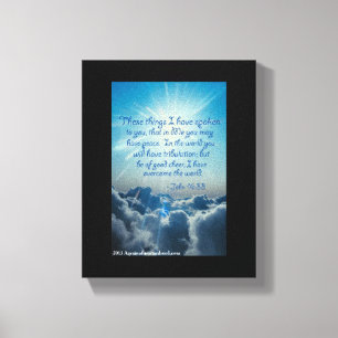 Bibelschrift Inspiration Leinwanddruck